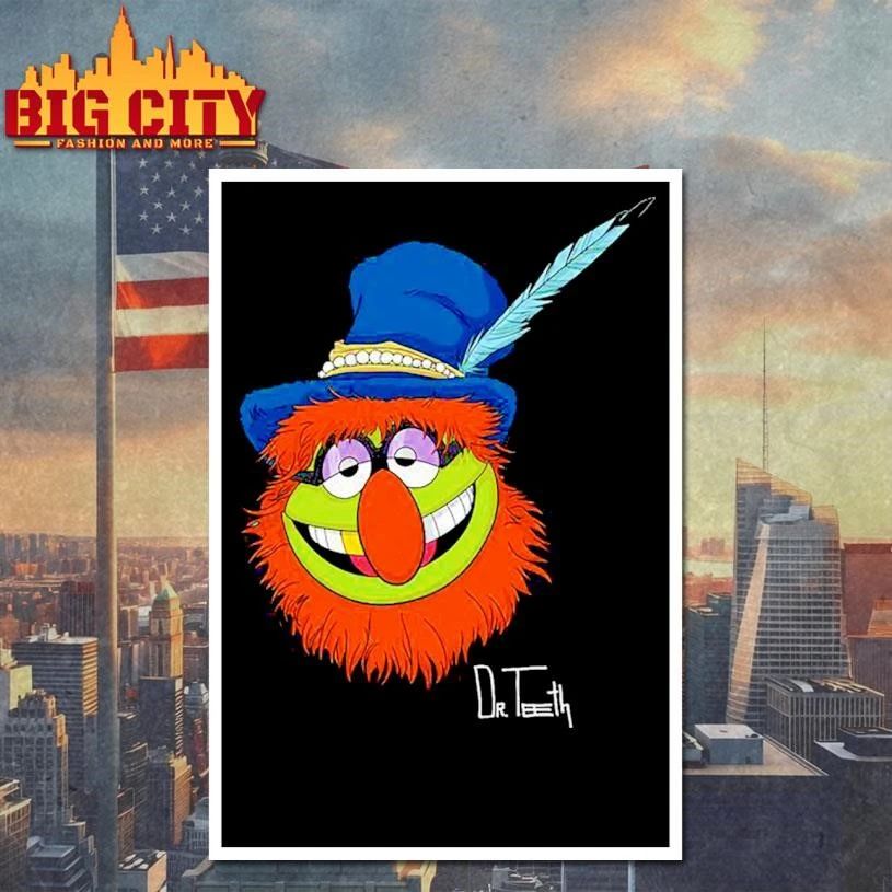 The Muppets Dr Teeth Electric Mayhem Band Big Face Shirt