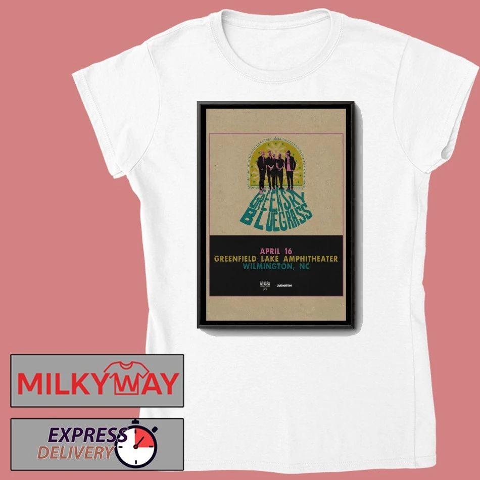 Greensky Bluegrass Wilmington, NC Tour 2026 Poster shirt
