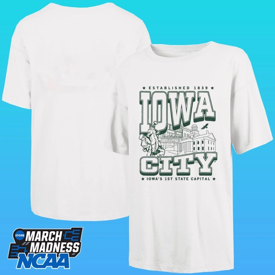 Iowa City Iowa’s I1st State Capital Established 1839 Max Collegiate T-shirt
