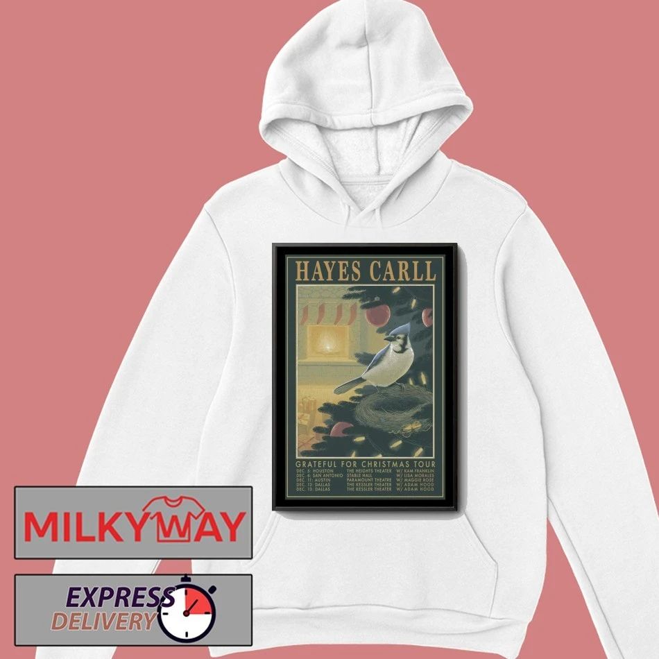 Hayes Carll Grateful For Christmas Tour 2025 Poster shirt