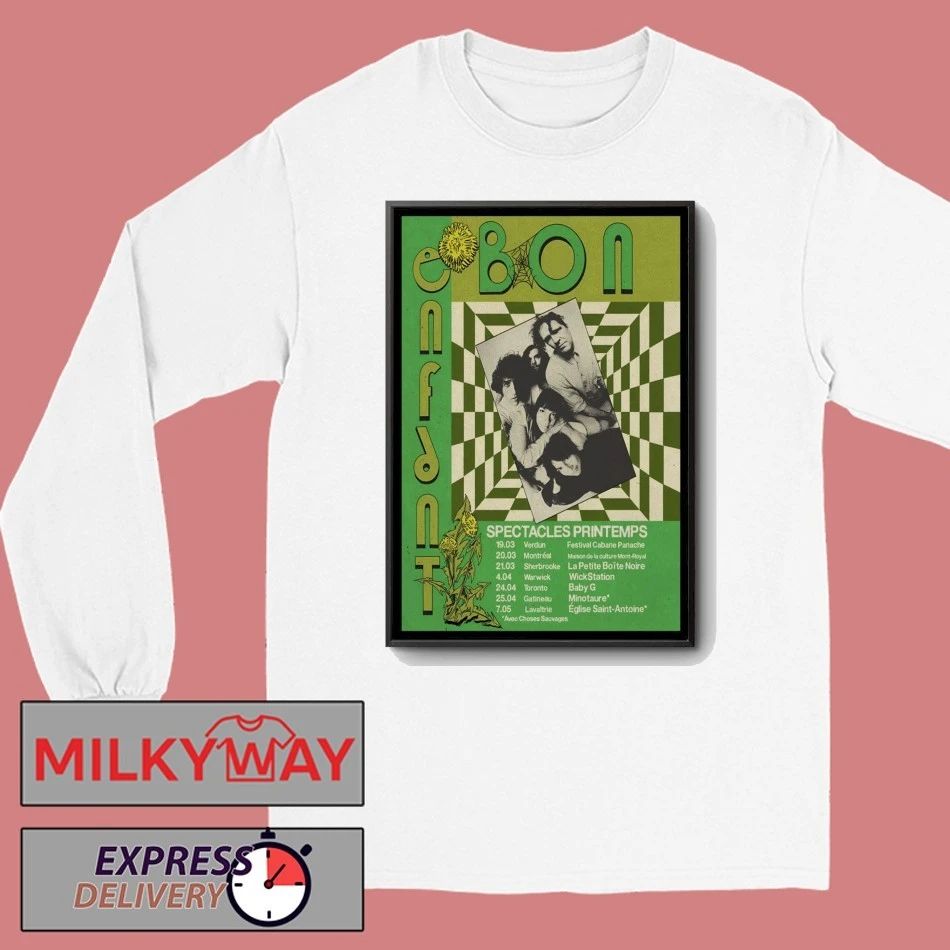 Bon Enfant Tour Spectacles Printemps 2026 Poster shirt