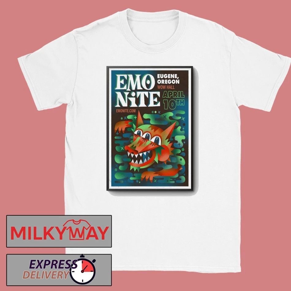Emo Nite April 10 2026 In Eugene OR Poster shirt