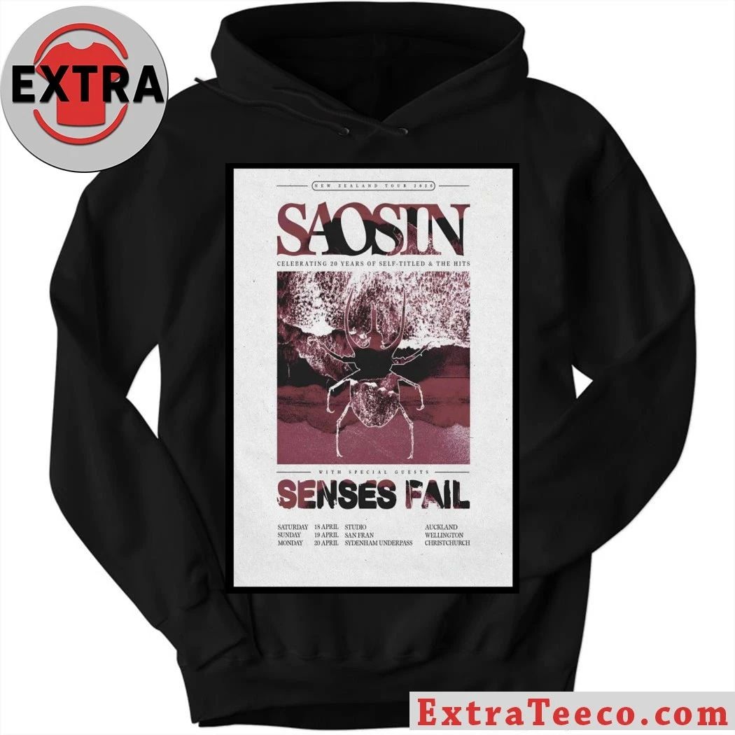 Saosin 2026 New Zealand Tour Poster Shirt