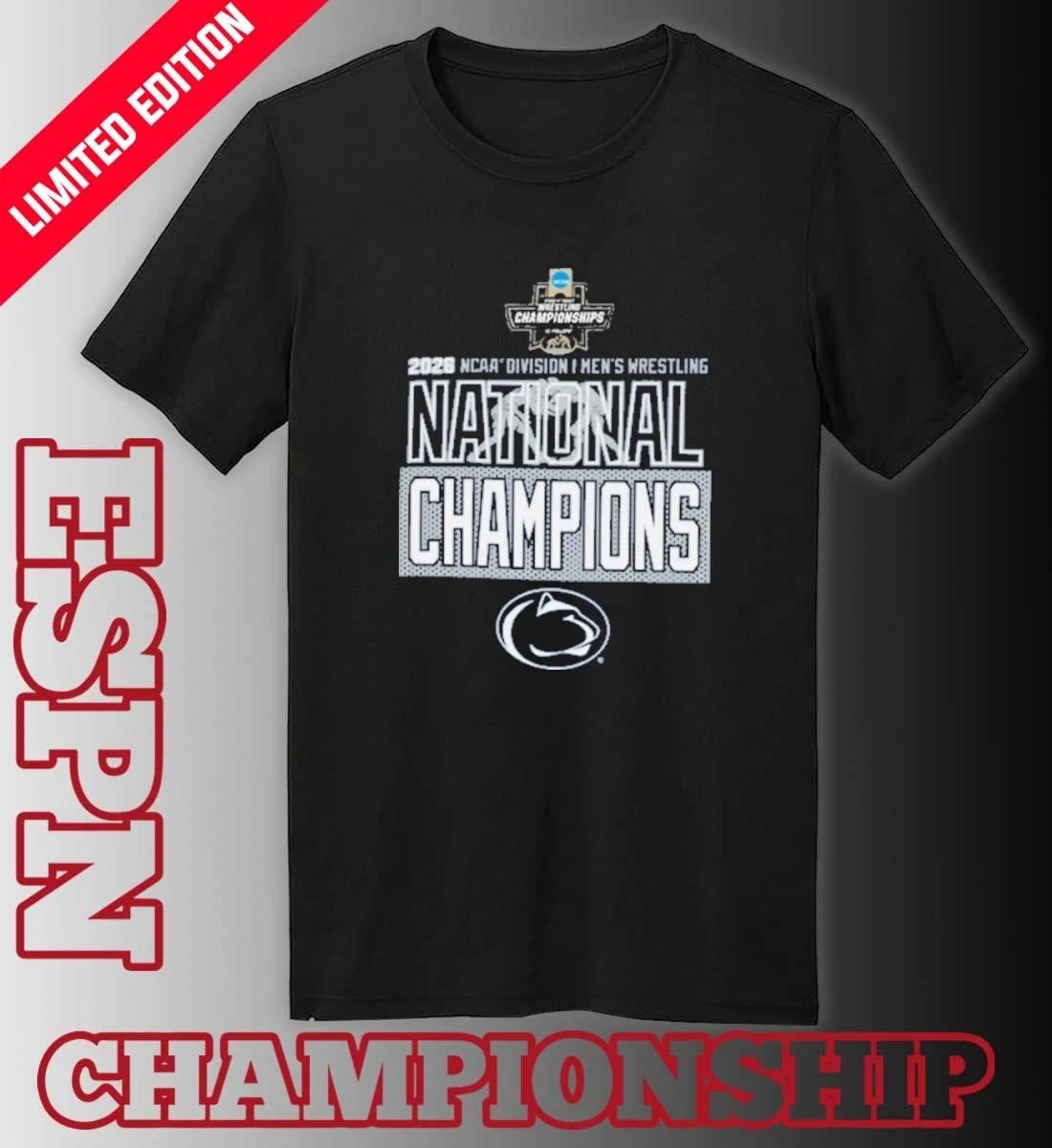 Penn State Nittany Lions 2026 NCAA DI Men’s Wrestling National Champions T-Shirt