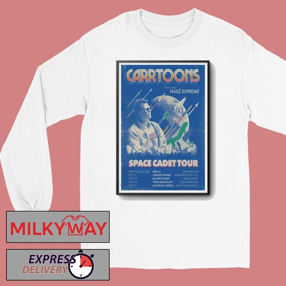 CARRTOONS Space Cadet 2026 Tour Poster shirt