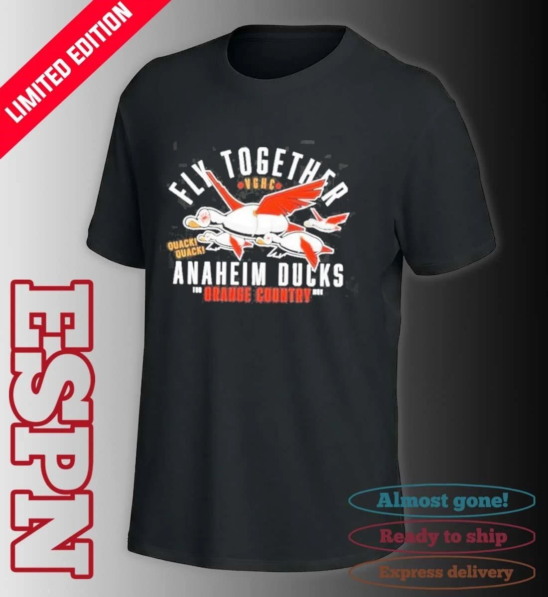 Anaheim Ducks Fly Together Orange County Hockey NHL Playoffs Shirt