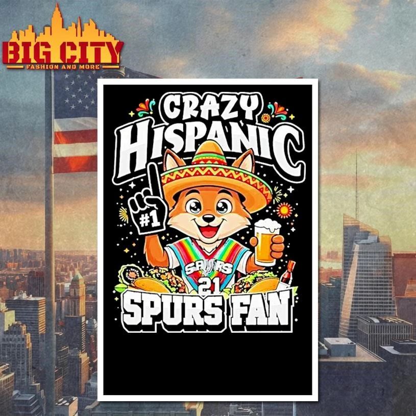 Coyote Tim Duncan San Antonio Spurs Crazy Hispanic Spurs Fan Mexico 2026 Shirt