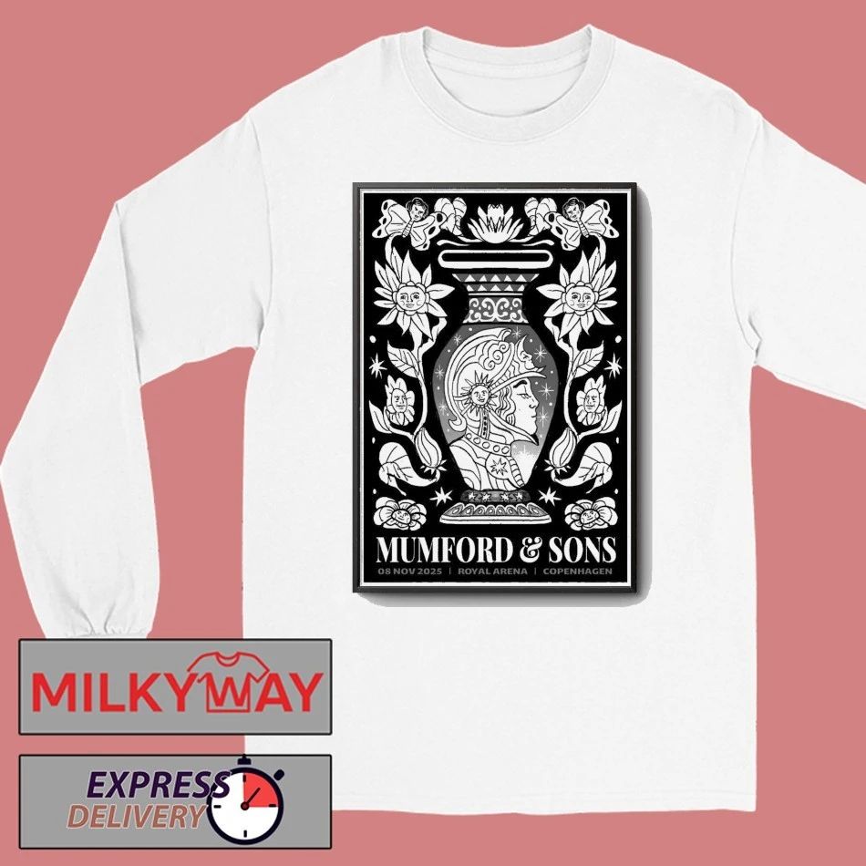 Mumford And Sons In Copenhagen Denmark On Nov 8 2025 Poster shirt