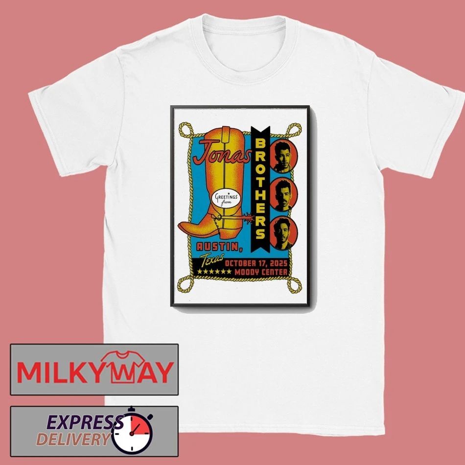Jonas Brothers Moody Center In Austin TX October 17 2025 Poster shirt
