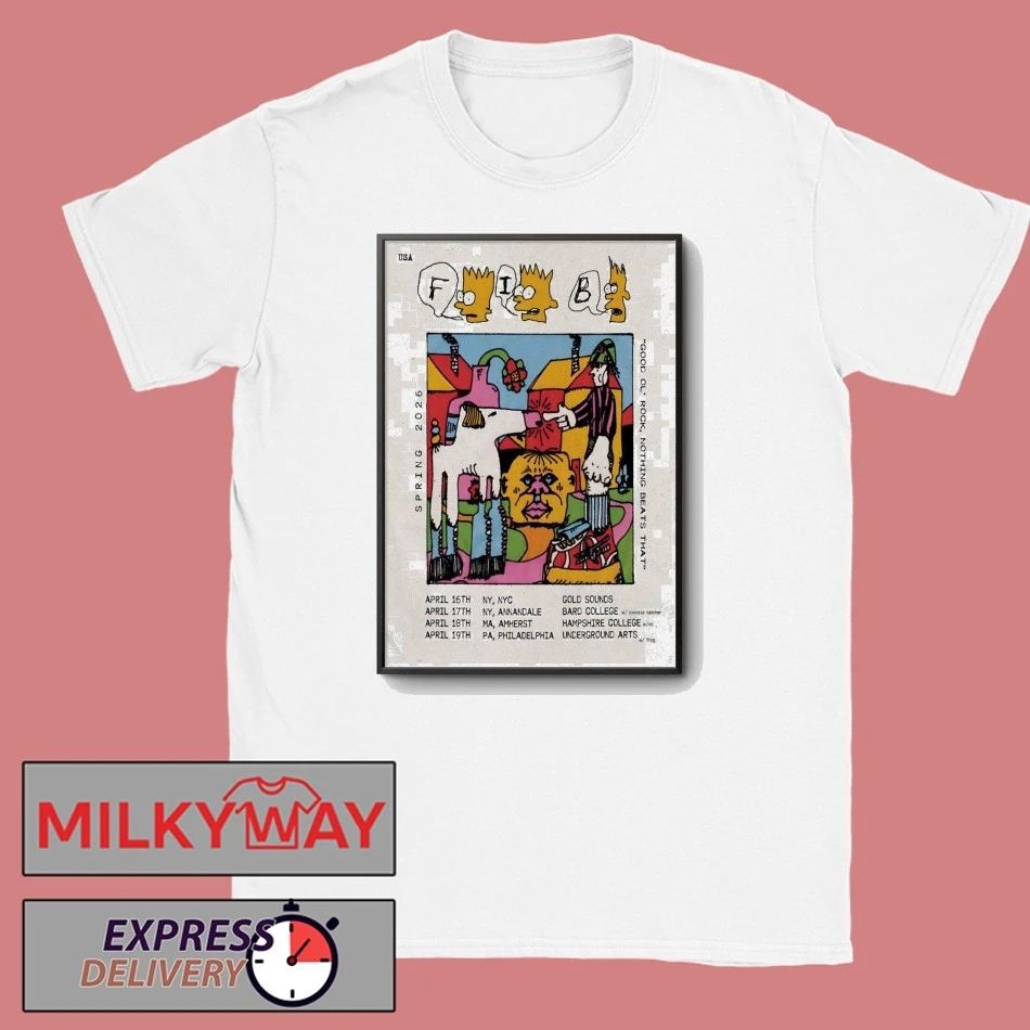 Fib Band Spring Tour 2026 Poster T-Shirt