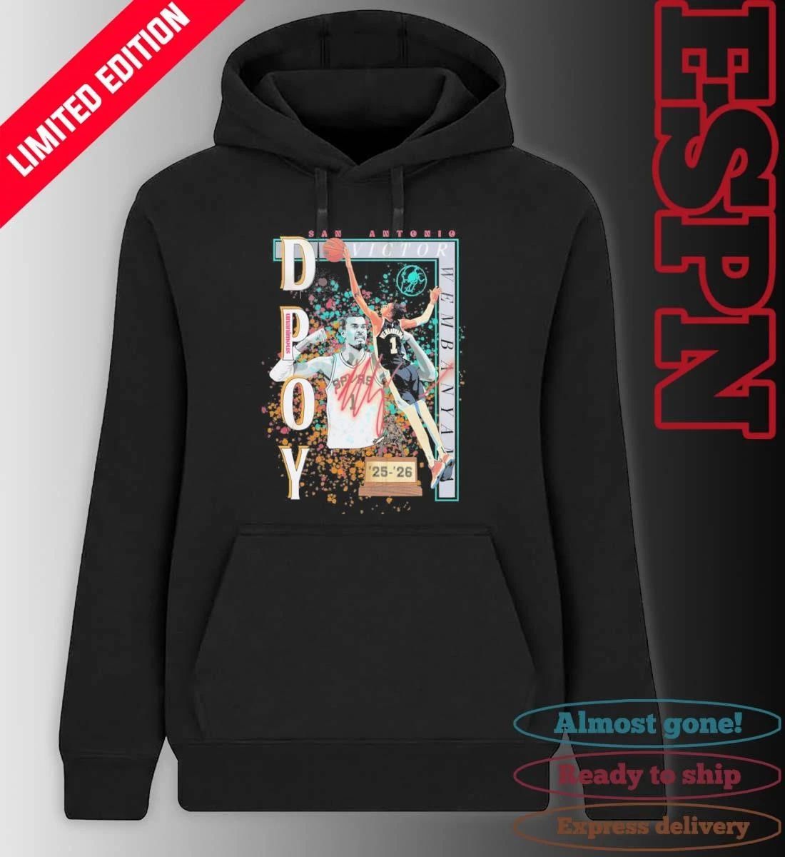 Victor Wembanyama Spurs 2026 DPOY T-Shirt