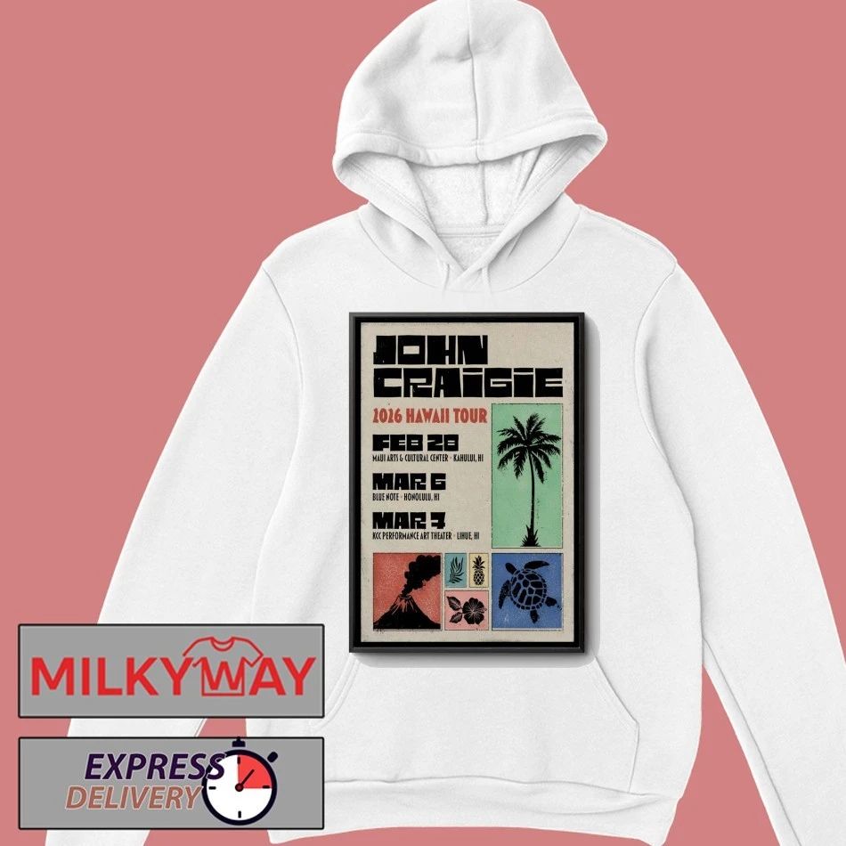 John Craigie Hawaii 2026 Shows Poster shirt