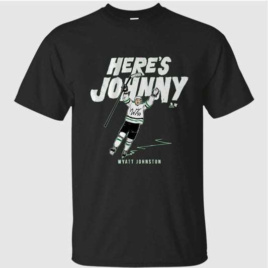 Wyatt Johnston Here’s Johnny Hockey Shirt
