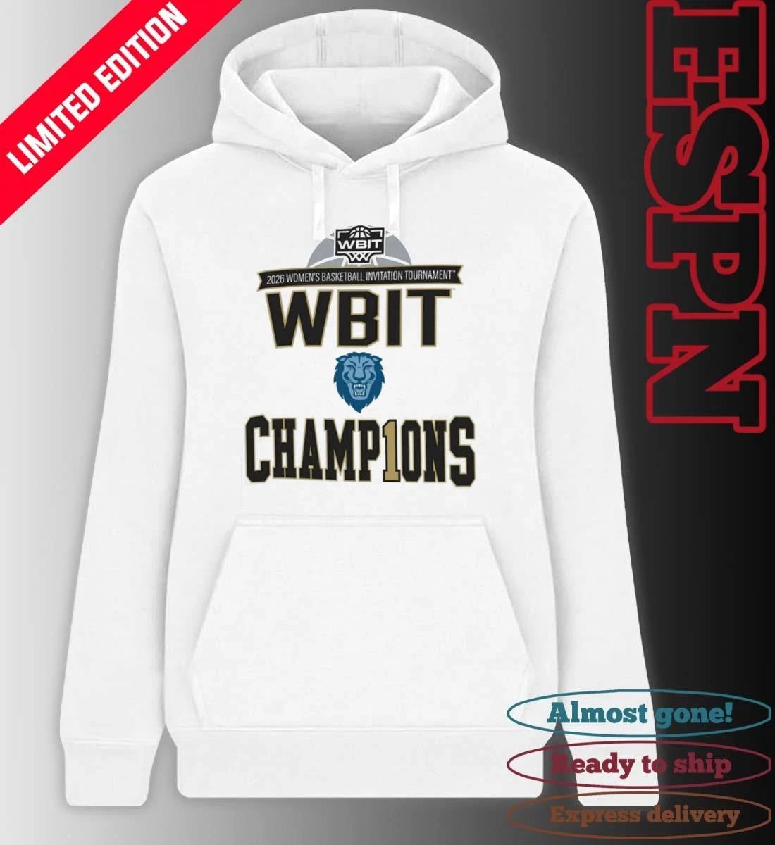 Columbia Bisons NCAA Division I Women’s BIT Champ1ons 2026 shirt