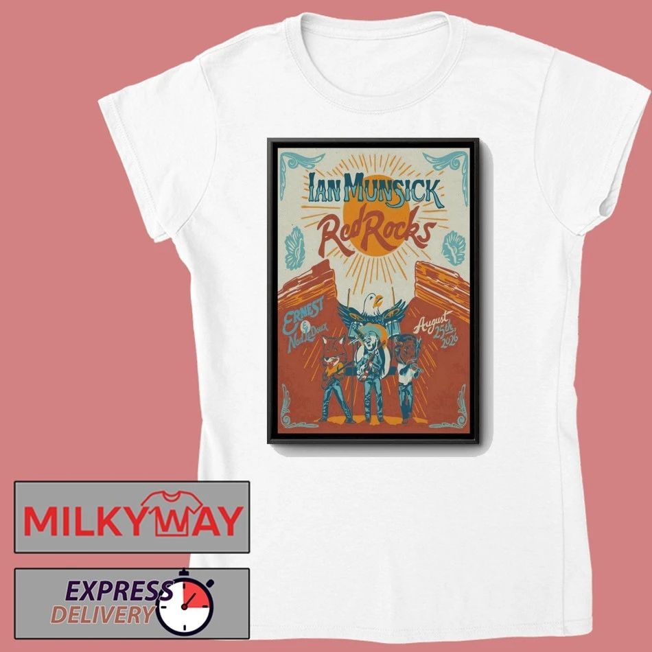 Ian Munsick Aug 25 2026 Red Rocks In Morrison CO Poster shirt