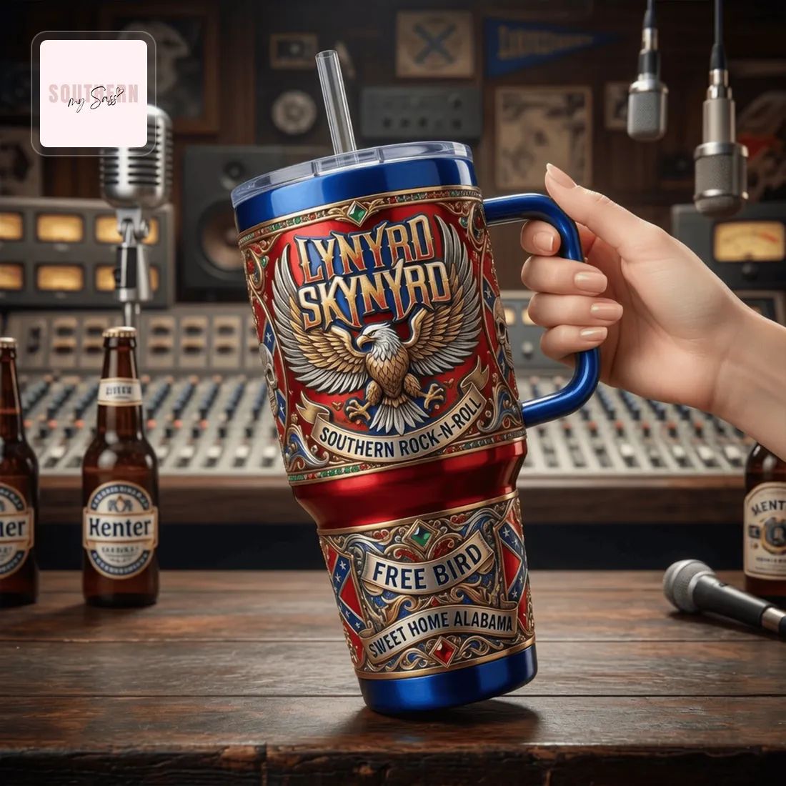 Lynyrd Skynyrd Collector’s Edition 40oz Insulated Tumbler With Handle