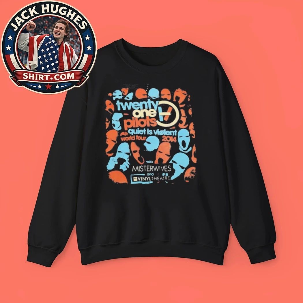 Twenty One Pilots Quiet Is Violent World Tour 2014 Trendy Shirt