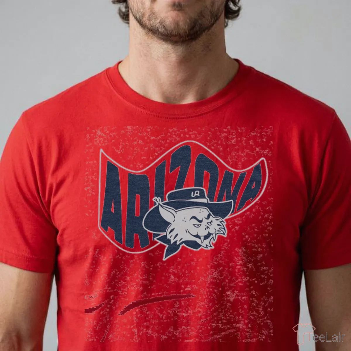 Arizona Waving Flag Heather Red T-Shirt