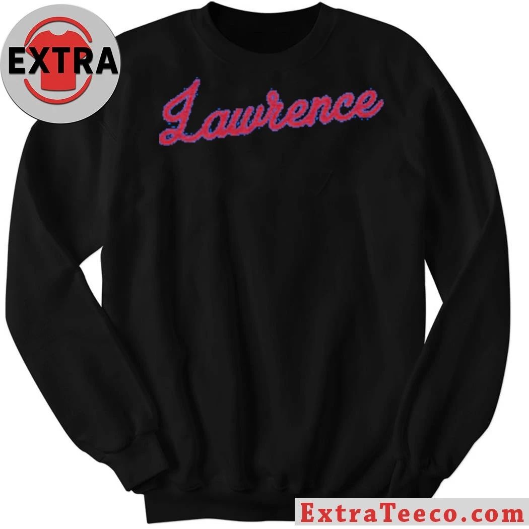 Lawrence Kansas Script Royal T-Shirt