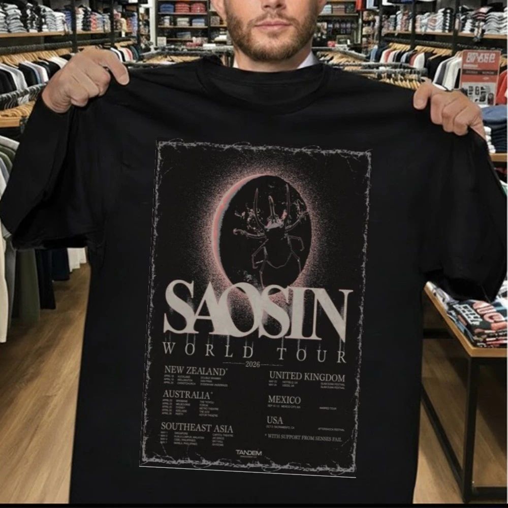 Saosin World Tour 2026 Poster Shirt
