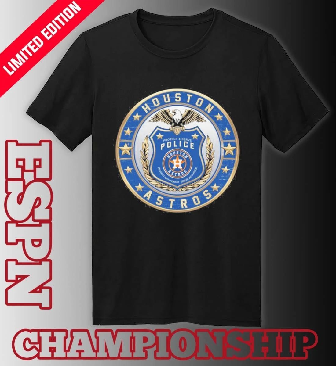 Houston Astros X Protect & Serve Police Shirt