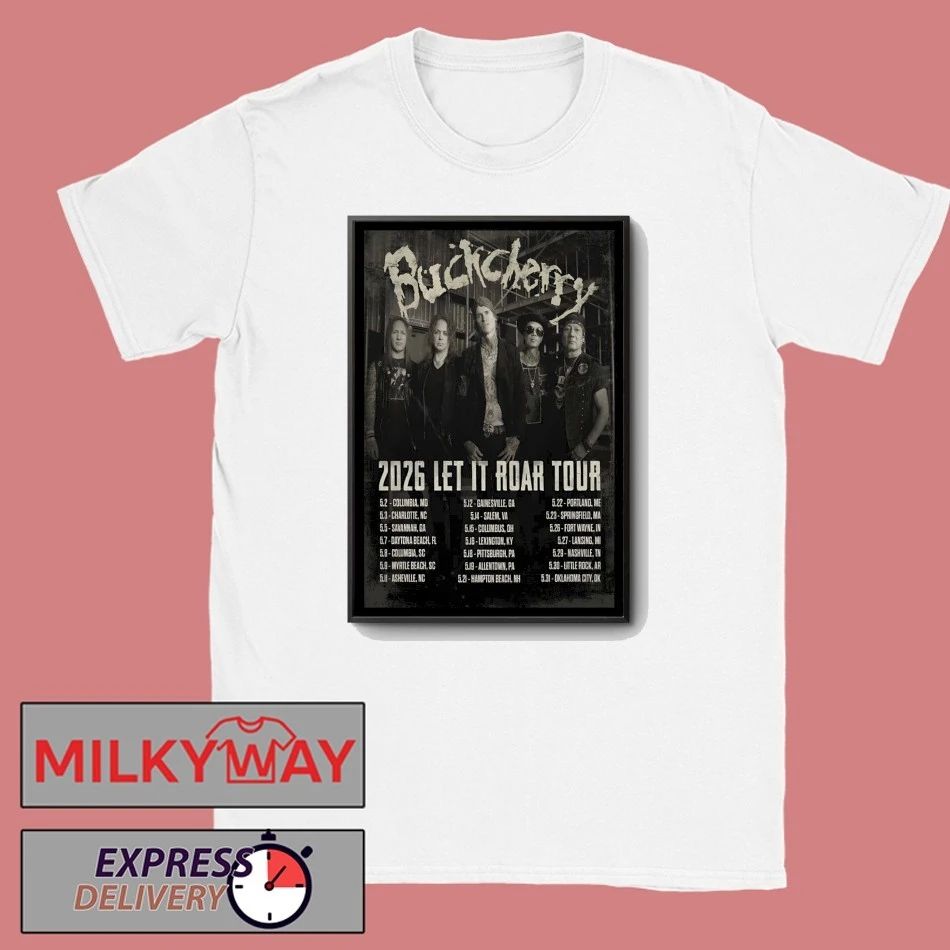 Buckcherry Let It Roar Tour 26 Poster shirt