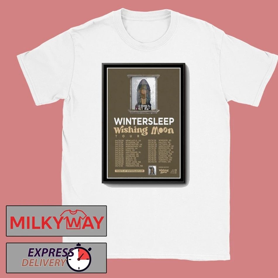 Wintersleep Wishing Moon Tour 2026 Poster shirt
