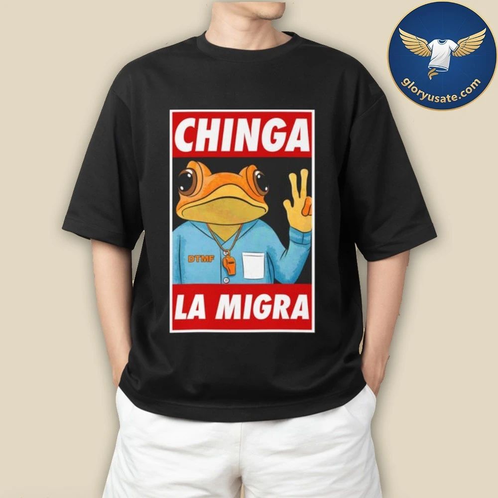 Sapo Concho Chinga La Migra Poster Boxy Shirt