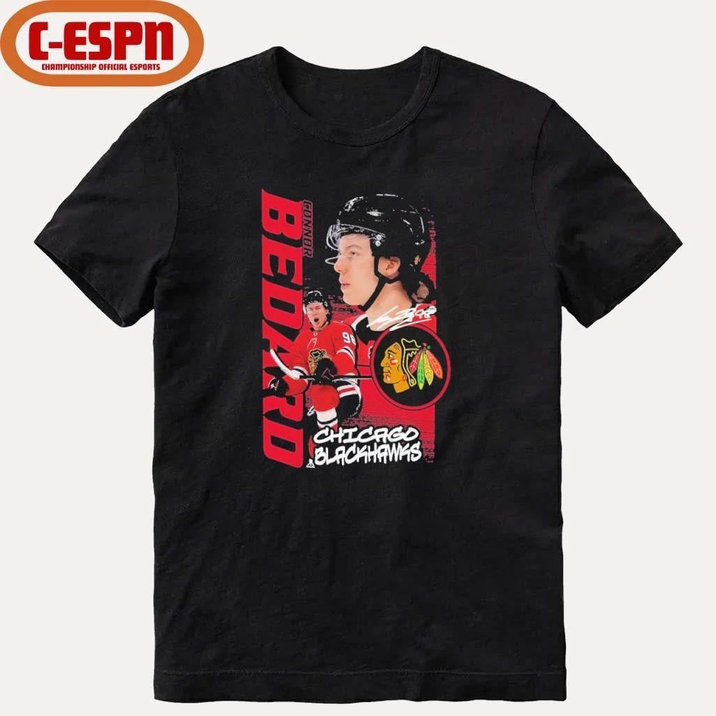 Connor Bedard Chicago Blackhawks Vintage Playmaker T-Shirt