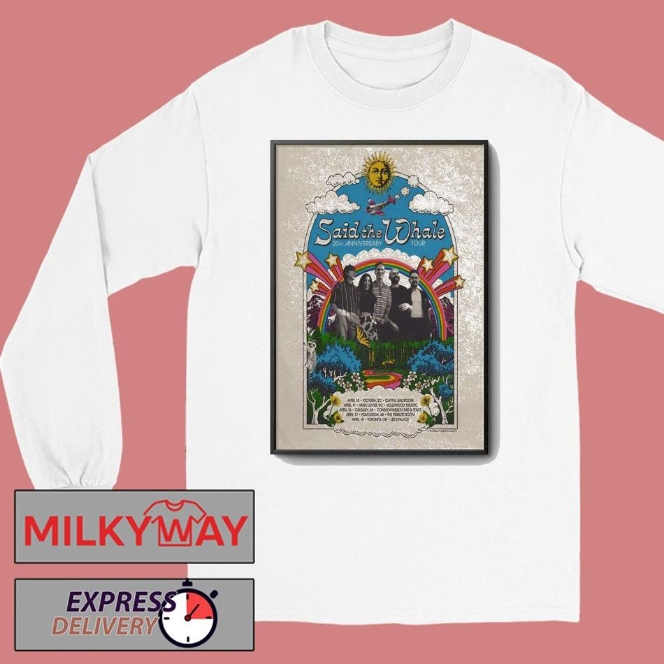 Said The Whale 20th Anniversary 2026 Shows Poster shirt