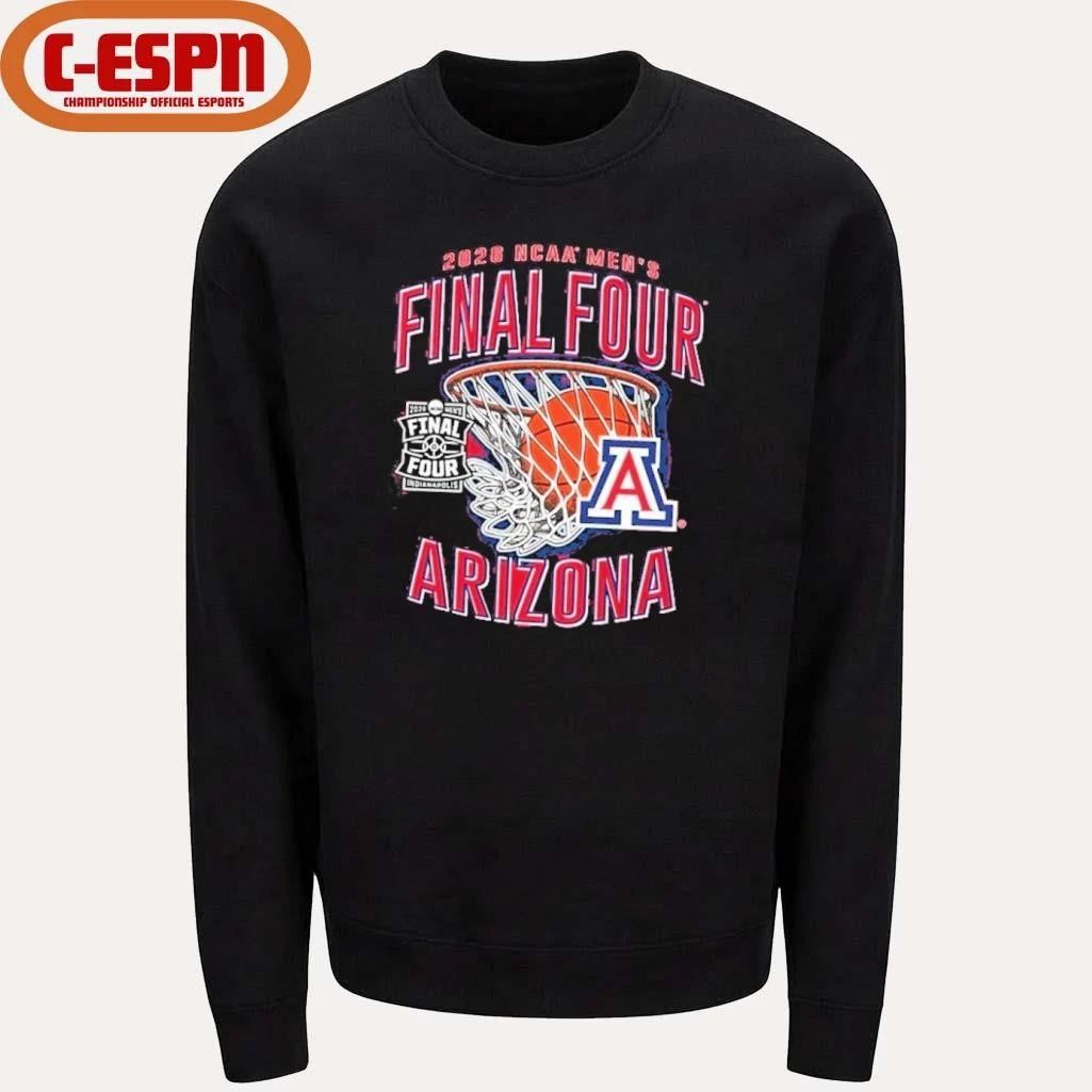 NCAA Arizona Wildcats 2026 Final Four Swoosh Net T-Shirt