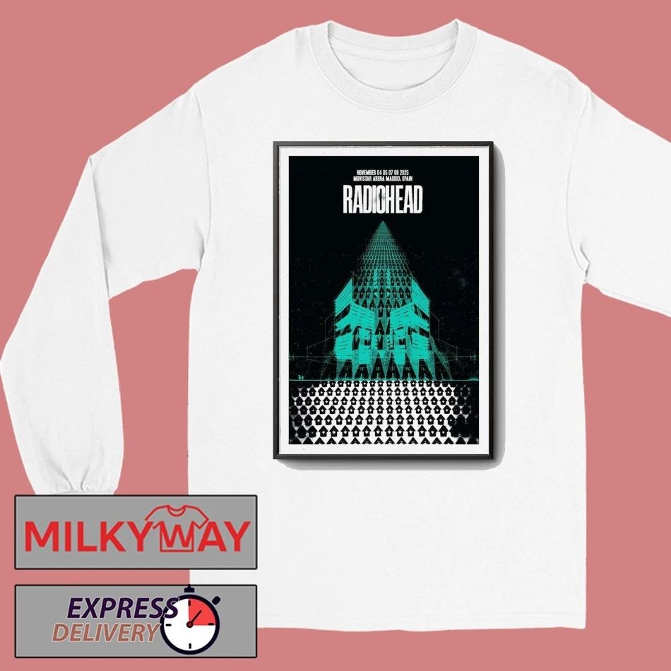 Radiohead Live Tour Madrid, Spain Nov 2025 Poster shirt