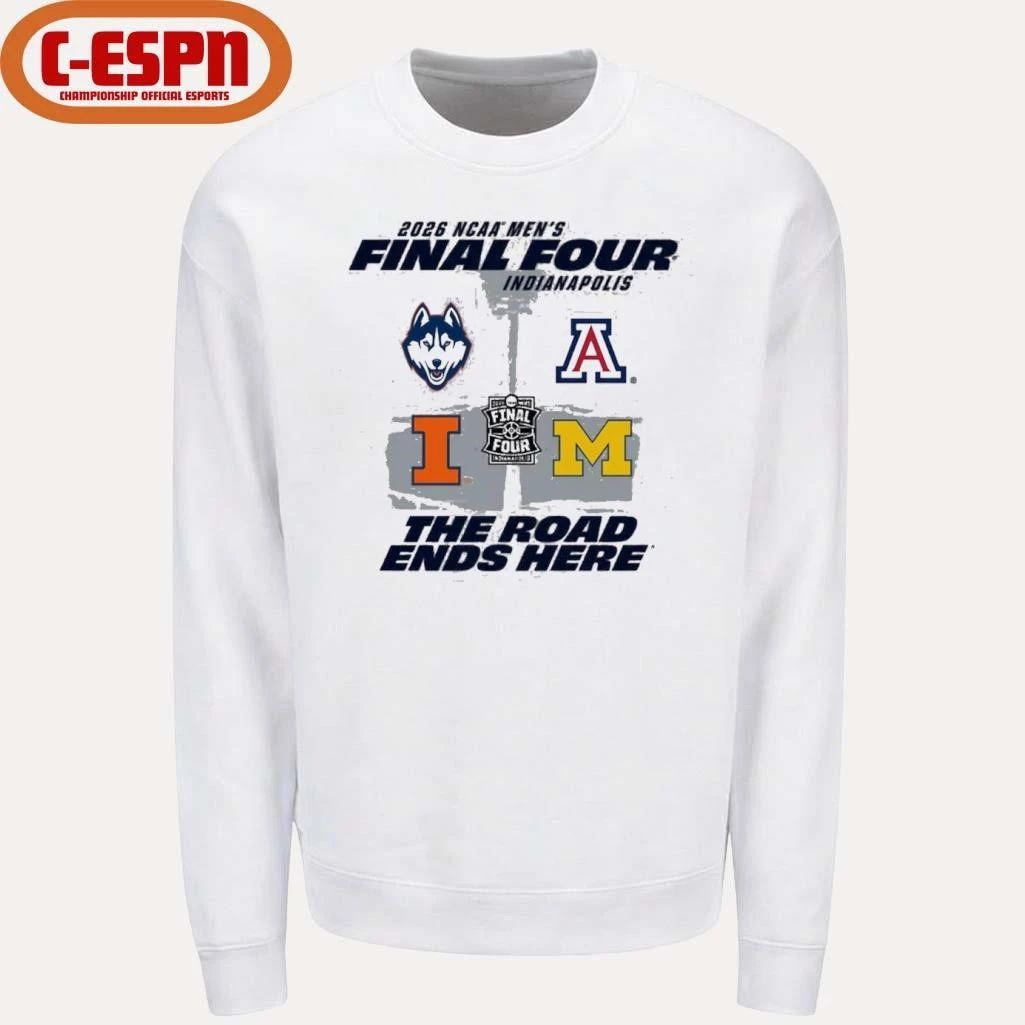 Illinois Fighting Illini Basketball Final Four Field 4 Teams Shirt