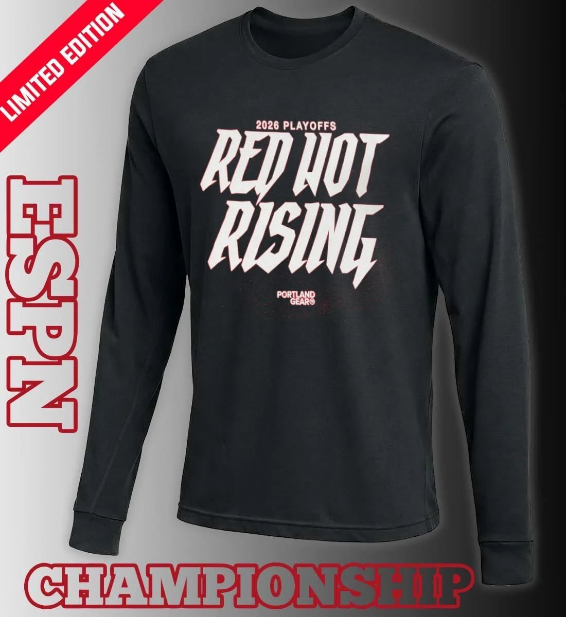 Portland Trail Blazers Red Hot Riding 2026 Playoffs Shirt