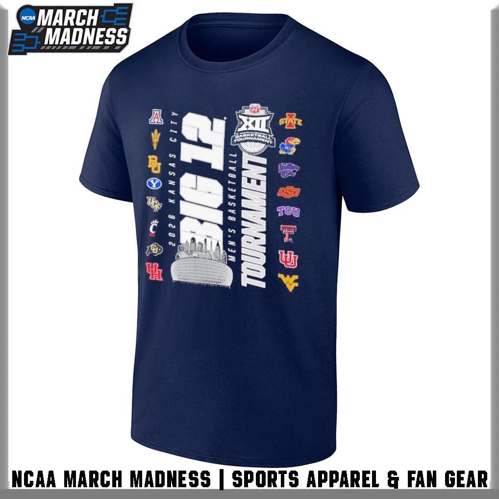16 Teams 2026 Big 12 Men’s Basketball Tournament T-Shirt