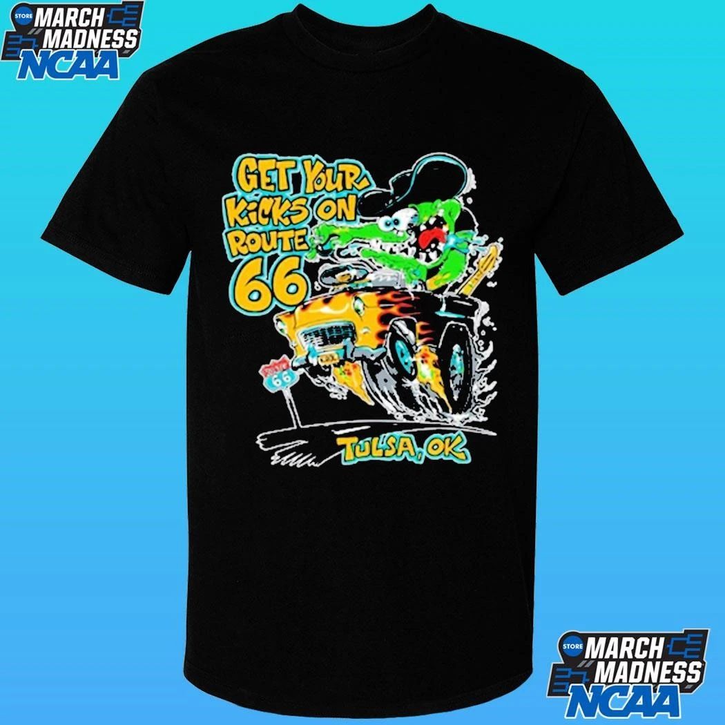 Monster Drag Get Your Kicks On Route 66 Tulsa Ok Shirt