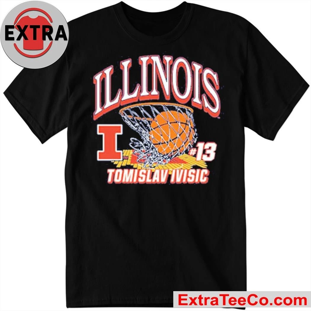 Tomislav Ivisic Illinois Fighting Illini Mens Navy Blue NIL Shirt