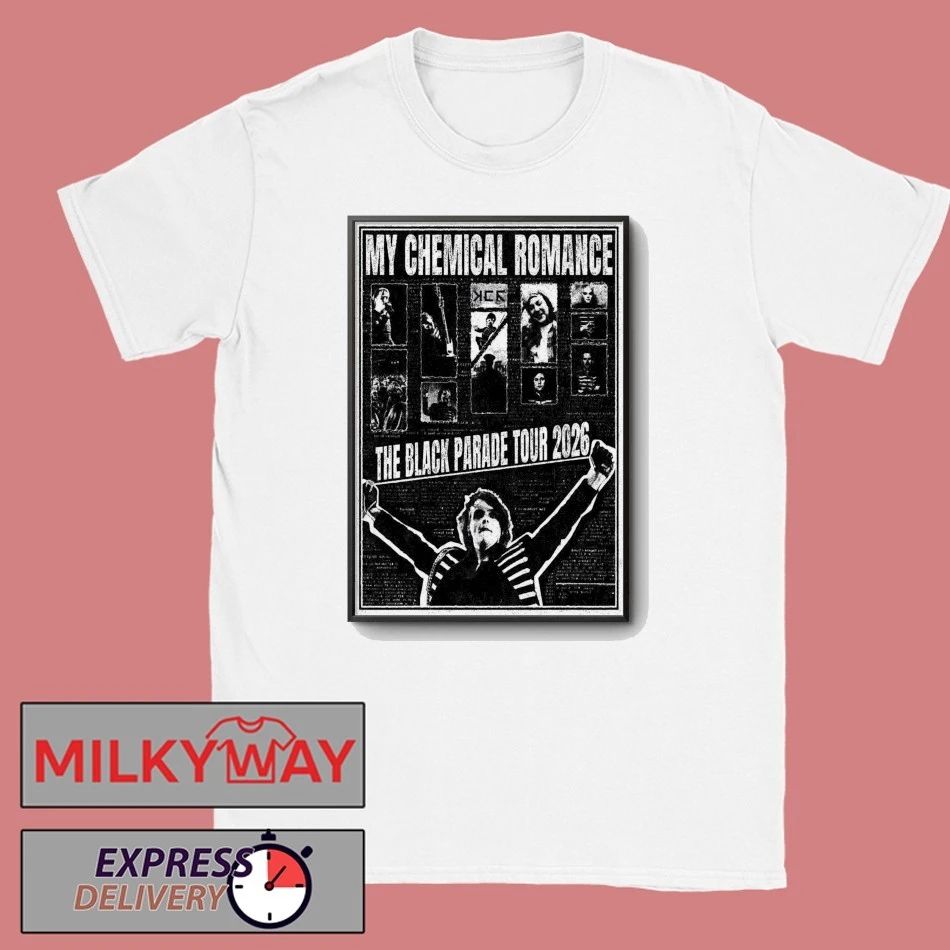 Poster My Chemical Romance The Black Parade 2026 Tour shirt