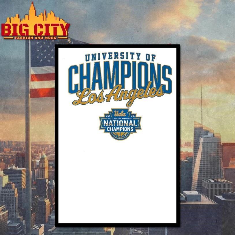 UCLA Bruins WBB University of Champions, Los Angeles College Shirt