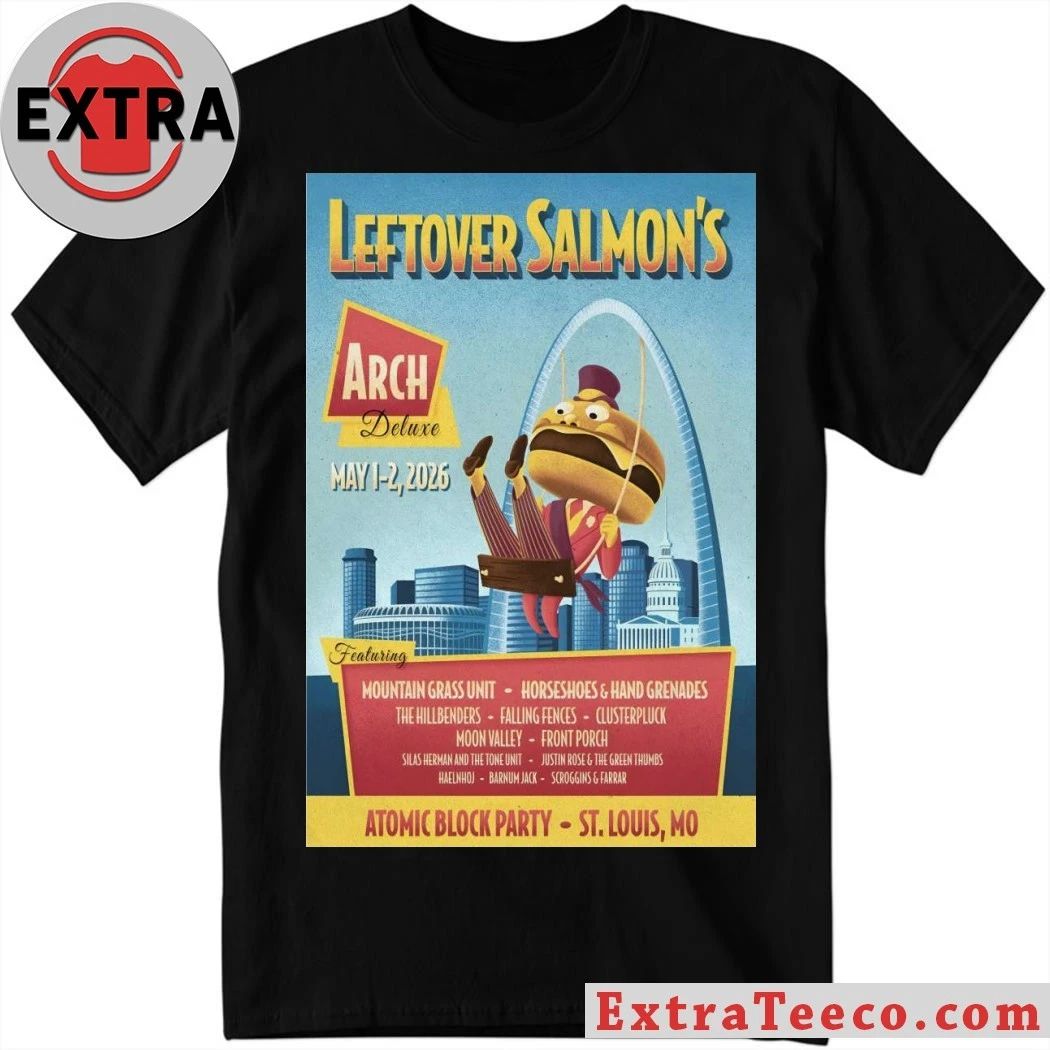 Leftover Salmon’s May 1-2 2026, St. Louis MO Poster Shirt