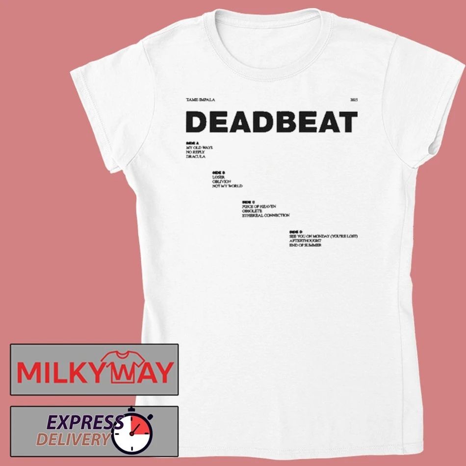 Tame Impala Deadbeat Tracklist T-Shirt