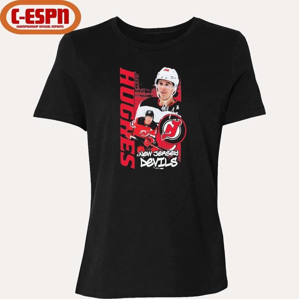 Jack Hughes New Jersey Devils Vintage Playmaker T-Shirt