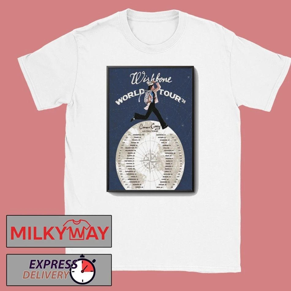 Conan Gray Wishbone World Tour 2026 Poster shirt