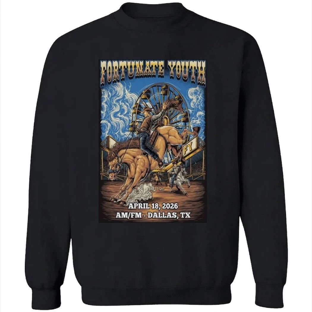 FORTUNATE YOUTH Poster Apr 18 2026 Dallas, TX Tour Shirt