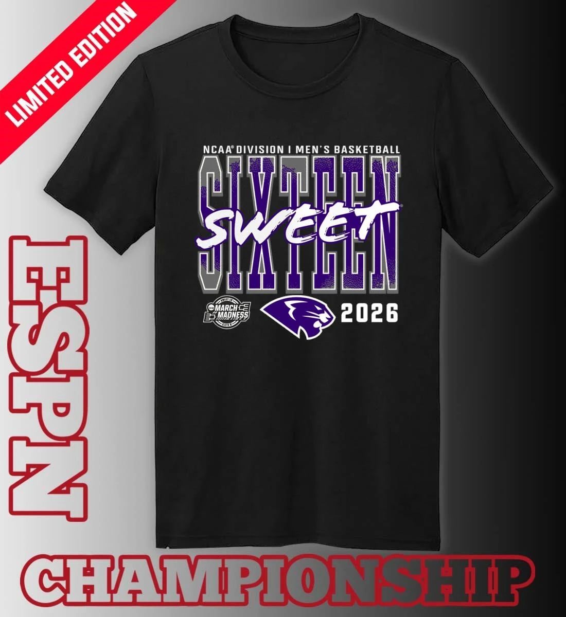 High Point Panthers 2026 NCAA Men’s Basketball Tournament March Madness Sweet 16 T-Shirt
