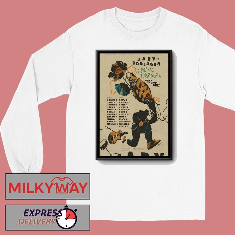 JARV And Red Gold Green Tour Spring 2026 Poster shirt