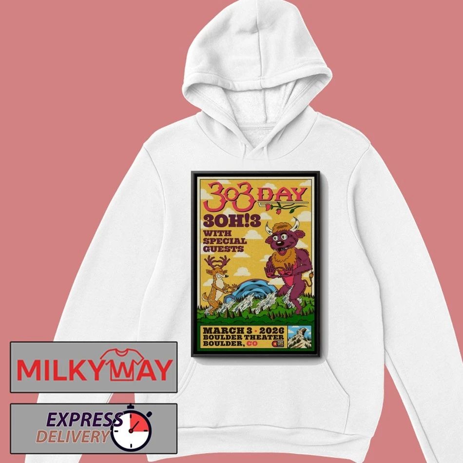 3OH3 Event Boulder CO On Mar 3 2026 Poster shirt