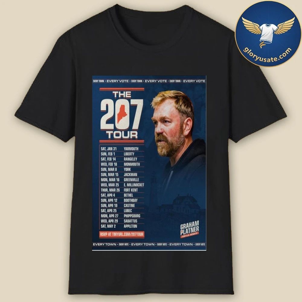 Graham Platner For Senate The 207 Tour 2026 Poster Shirt