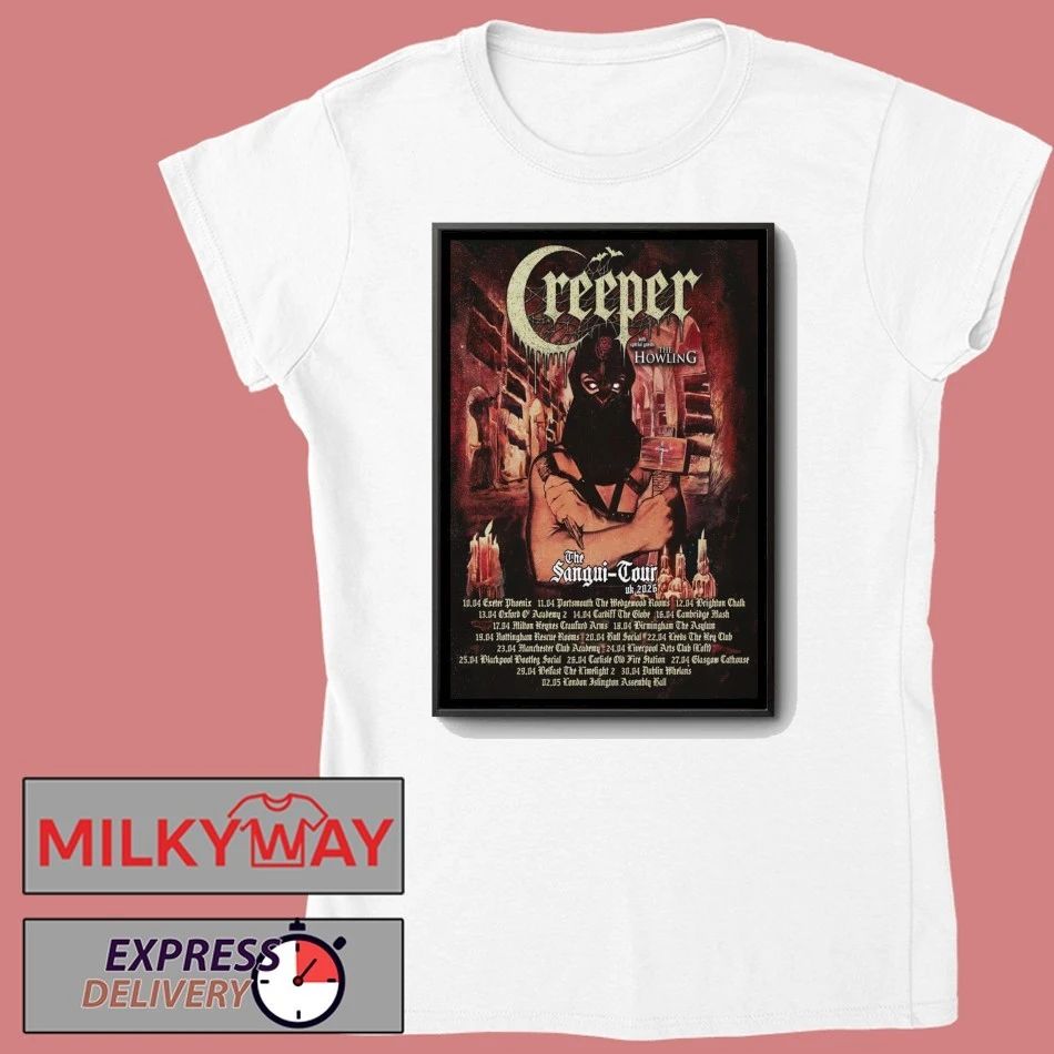 Poster Creeper The Sangui 2026 UK Shows shirt
