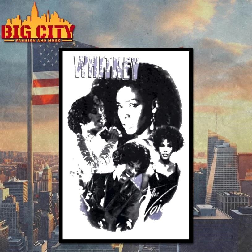 Whitney Houston The Voice Collage Vintage Shirt